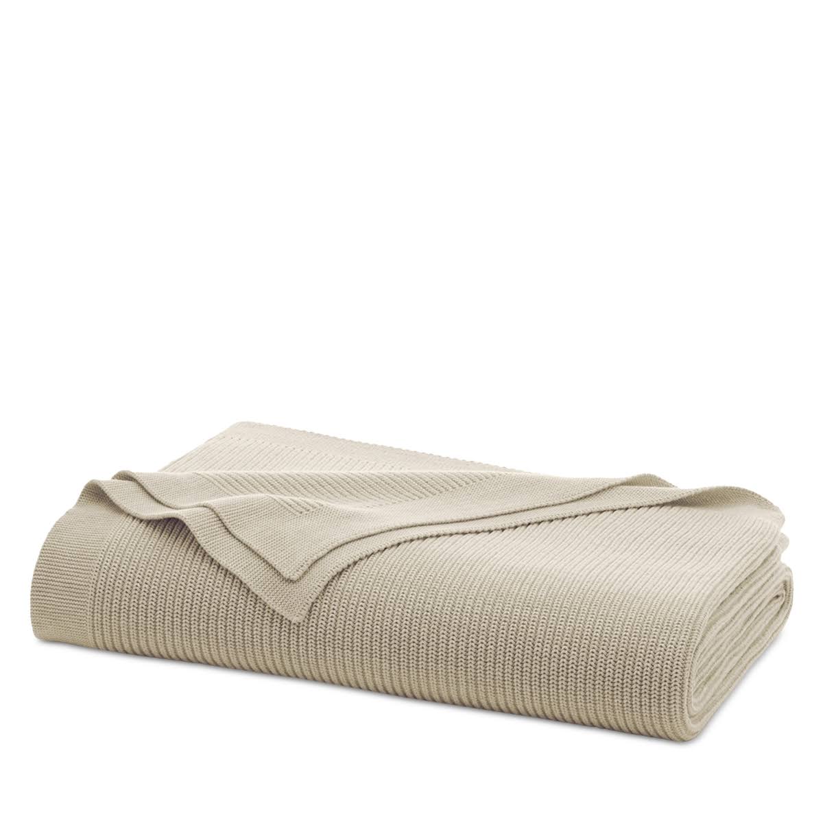 943e4bd951a329e2567364b53ffd3bd36f2ead19f90b4ddf19b2942be20c64f7.jpg Boll & Branch Ribbed Knit Blanket, King - Heathered Oatmeal - Image 1