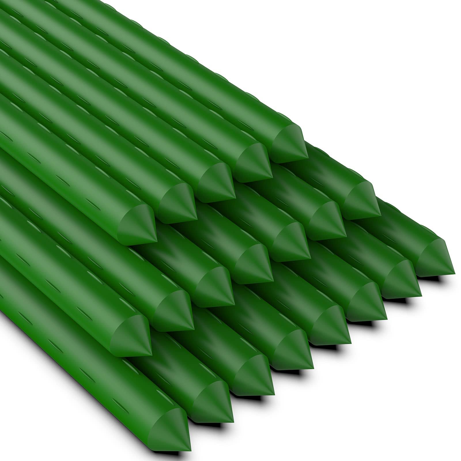 94553343f96468f5f2f3eb2af45cd67dfa520facb8f95e67755da3dedfc07dd4.jpg Jxrhy 3Feet 36Inch Garden Stakes Sturdy Plant Sticks Support Tomato Stakes for Vegetable,Pack of 20 - Image 1