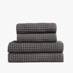 Parachute Waffle Bath Towel - Charcoal