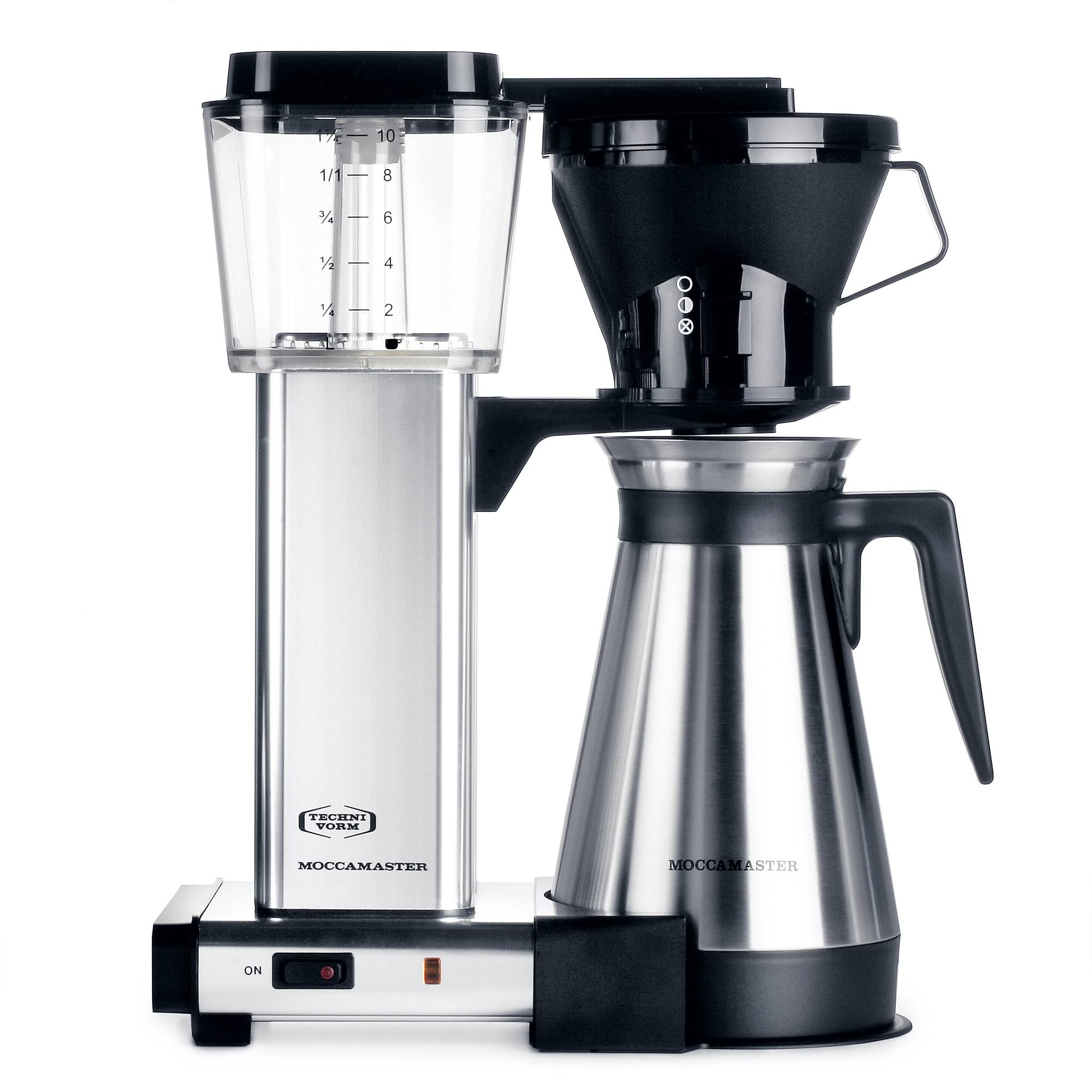 9463710f9f086b3cd96abdc9d062658e63a78f0ee4fb69edaf75d1e9dc6baa4c.jpg Technivorm Moccamaster KBT 741 Thermo Coffeemaker - Stainless Steel - Image 1