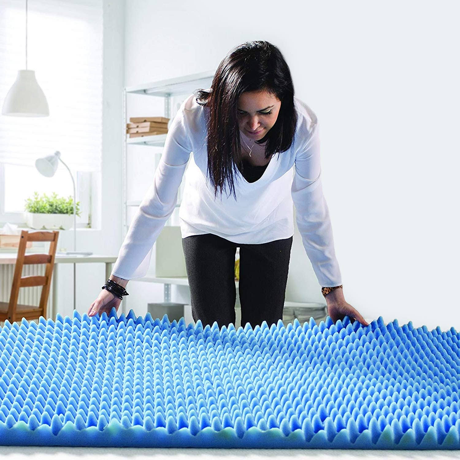 9467c406f1aaea4959359e6f95bbbedf6dec6af490c220a17adc6b7240232993.jpg DMI Foam Mattress Topper - Image 1