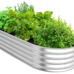 Utopia Home Galvanized Raised Garden Bed, 4ft x 2ft Lightweight Planter Boxes Outdoor with Easy Assembly, Large Garden Bed for Vegetables, Fruits,