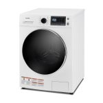 Comfee 24" Washer and Dryer Combo 2.7 CU.FT 26lbs Washing Machine Steam Care, Overnight Dry, No Shaking Front Load Full-Automatic Machine, Dorm White