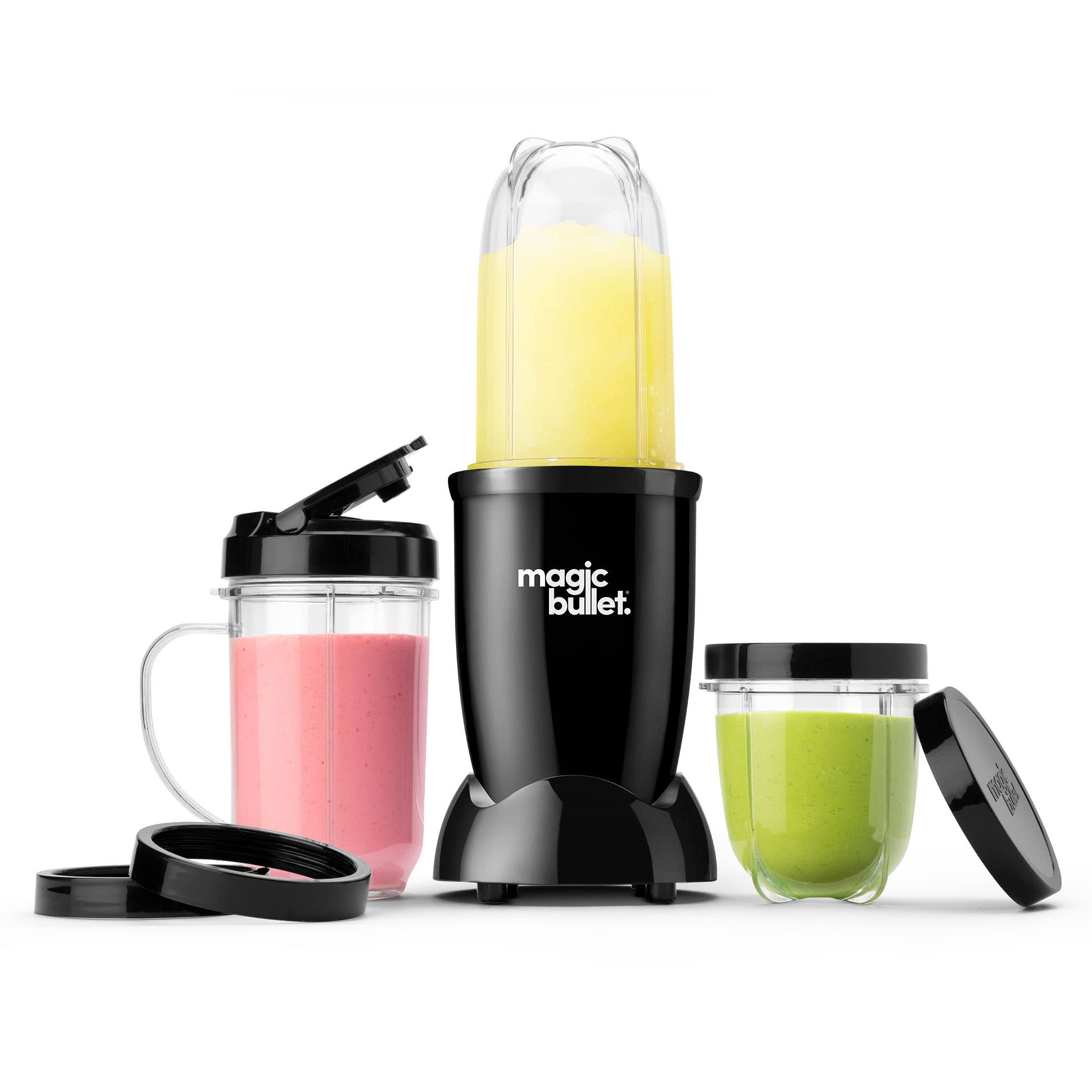 947caf176d2b34810feee09c631321f06ac7c7d95c1e1c638d2ff916573e274a.jpg Magic Bullet Blender, Small, Black, 11 Piece Set - Image 1