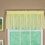 Emelia 14" Sheer Window Valance in Yellow