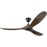 Monte Carlo 3MAVR60BK 60 in. Maverick Ceiling Fan Matte Black