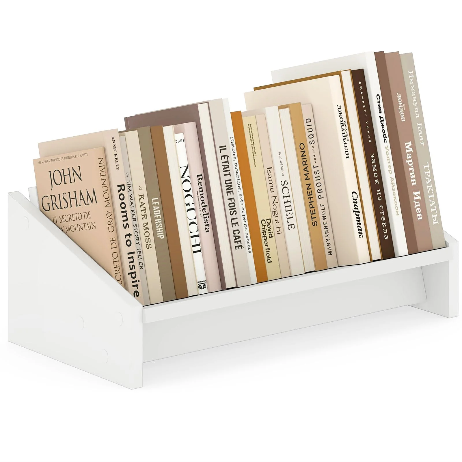 94d706e0939ec0b6827480aef0ccb4f3d4429417bd25ceb55f9d85cec4c8b95f.webp Tangkula Wooden Desktop Bookshelf | Tilting Bookcase Organizer for Magazines - Image 1