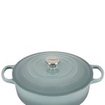 Le Creuset 6.75 Qt. Signature Round Wide Dutch Oven | Sea Salt