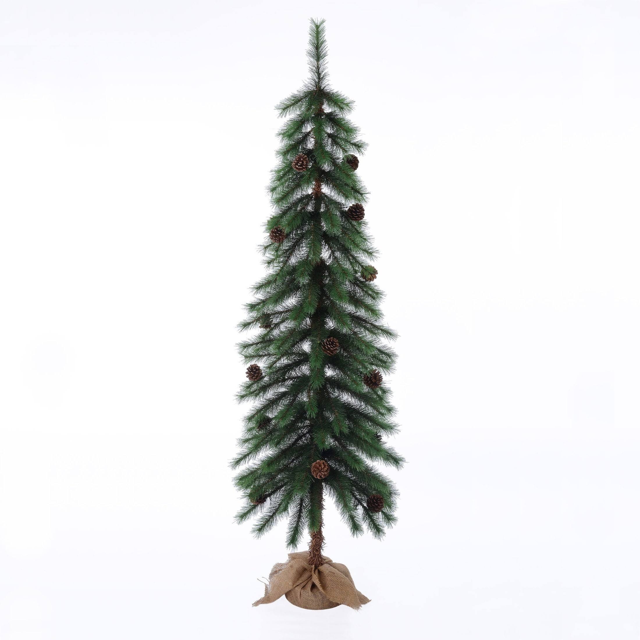95023161ccfbd8d70963decd4482ff13f1b5372f1019f65c9eb58825aaa57819.jpg 6' Artificial Christmas Parsons Pine with Burlap Base, Holiday Time - Image 1