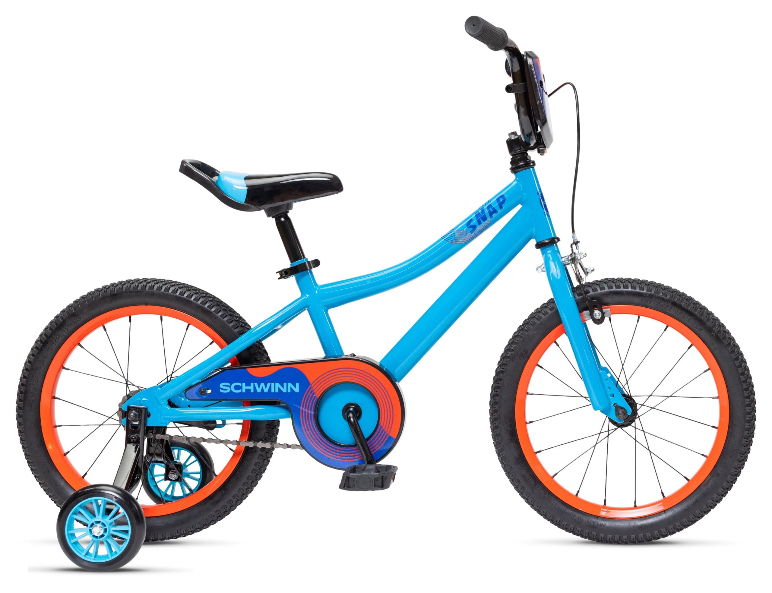 95233e4bb121fd7e3a9820e943ab1e8effe3dd67b52bd8106ee7d0f30acfc3fc.jpg 16 Snap Boys Kids Bike with Training Wheels. Blue - Image 1