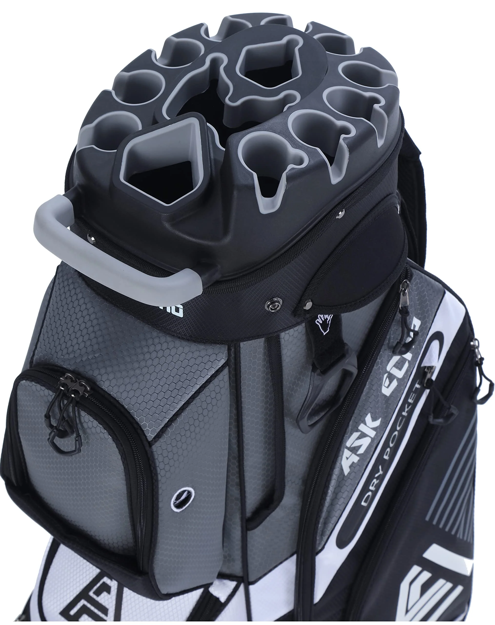952a1b4bb14e4b389e4fc40e2b9ec15f1c93efae361b210fe79dcde922eada2a.webp ASK ECHO T-Lock Golf Cart Bag with Handles and Rain Cover-Instock - Image 1