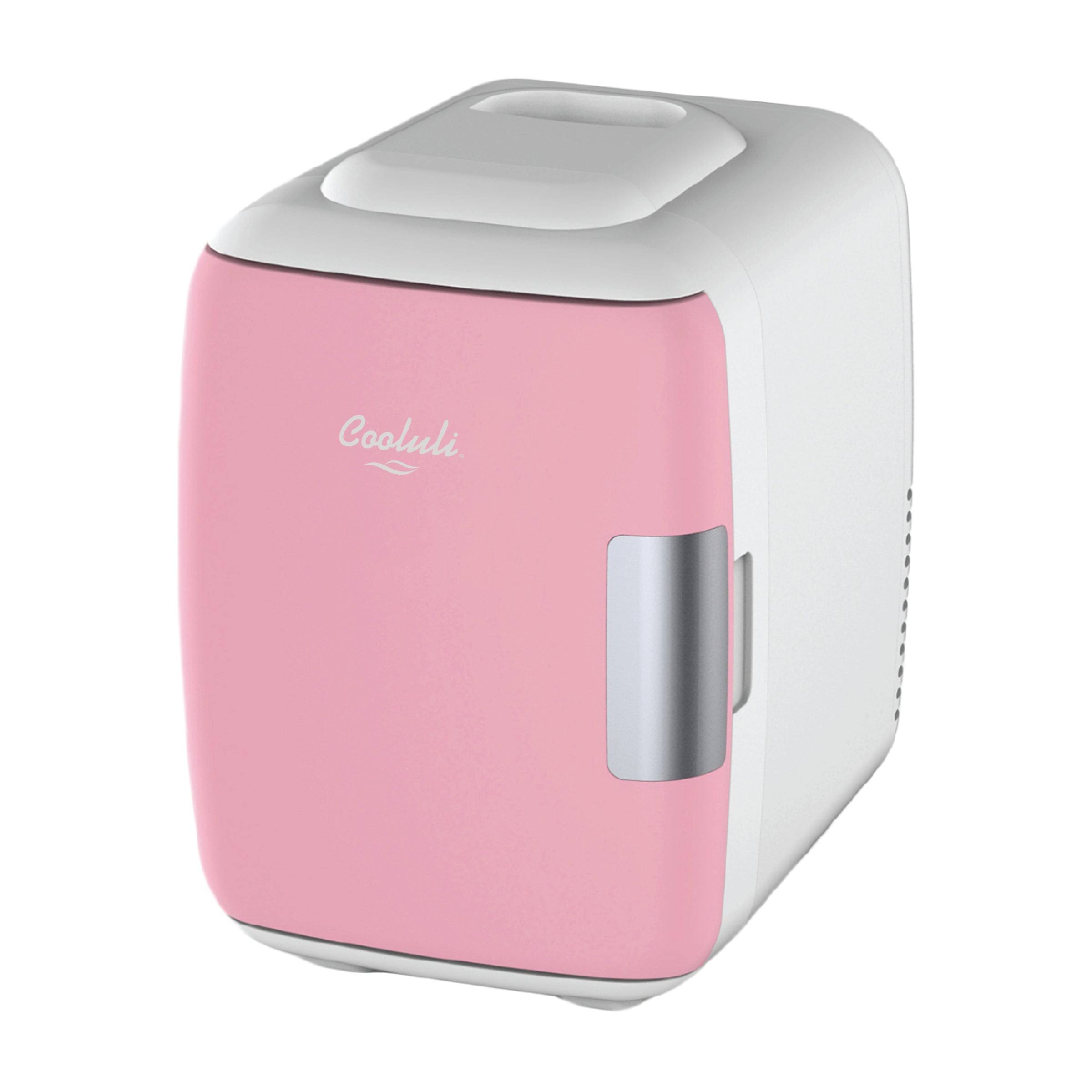 953cf51284dfbb6c240486162f906f058e5431d9d98bd2fb1aa5aaa048ee5605.jpg Cooluli CMF6P Electric 4-Liter Portable Cooler/Warmer Mini Fridge, Pink - Image 1