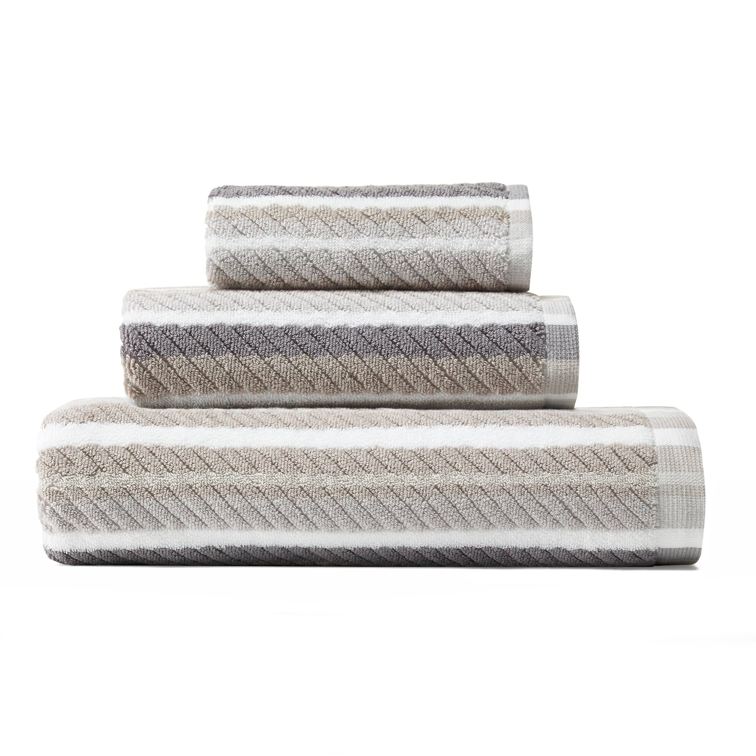 956036944781194c8e1326aae05a06db3de63682f600f7dda95232dd301a8dc4.jpg Tommy Bahama Ocean Bay Stripe 3-Piece Towel Set - Shark Grey - Image 1