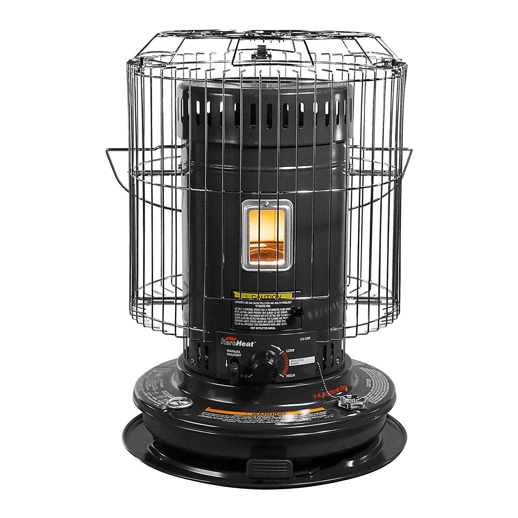 9565a86663858578722554a136ca8a33e52edc1c09d971000e2b6faef86caf66.jpg Sengoku CV-23K(H) KeroHeat Portable Convection Kerosene Heater 23,500 BTU, Black - Image 1