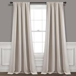 Lush D��cor Insulated Rod Pocket Blackout Window Curtain Panels Wheat 52x108 Set