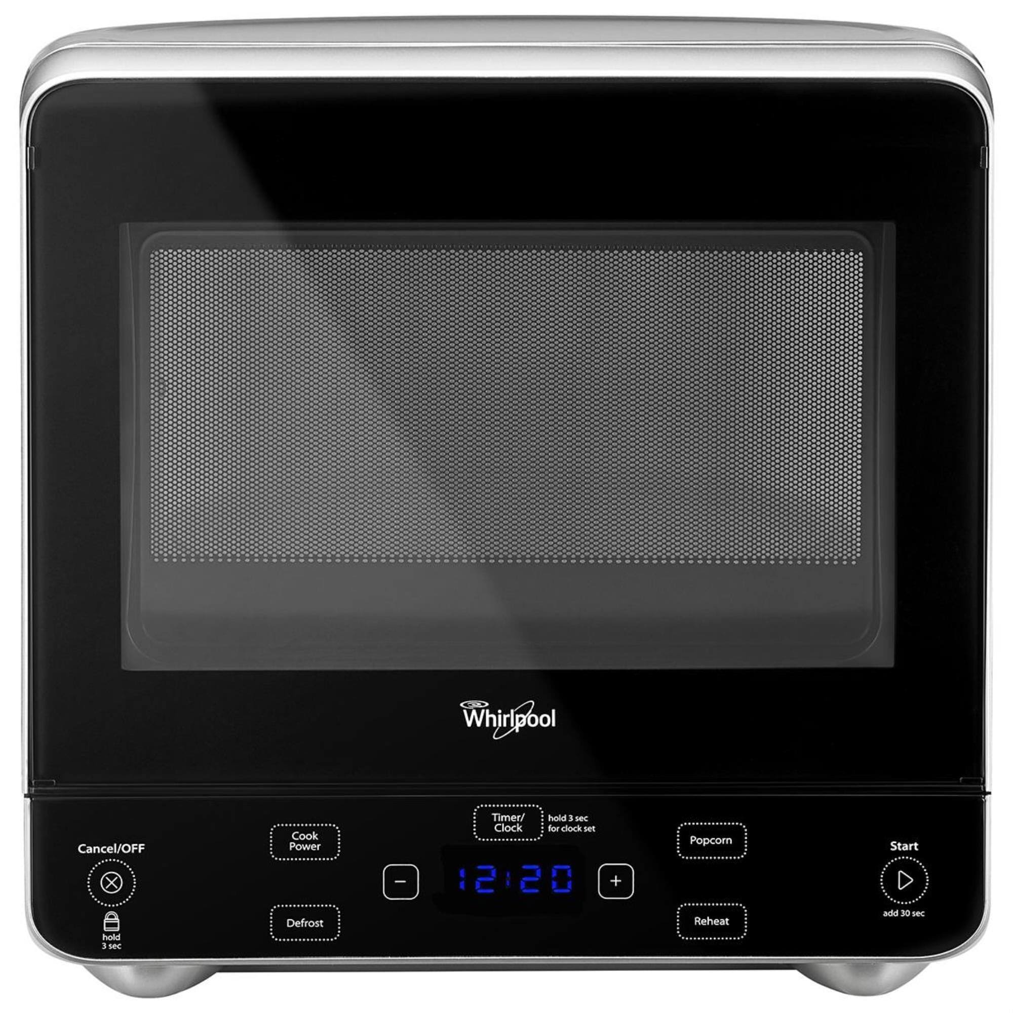 95a2e0a6f37d3b86047fabb66a9d18bf0b44e63f79015be4d93e679a53adf0cc.jpg Whirlpool 0.5 Cu. ft. Silver Countertop Microwave-WMC20005YD - Image 1