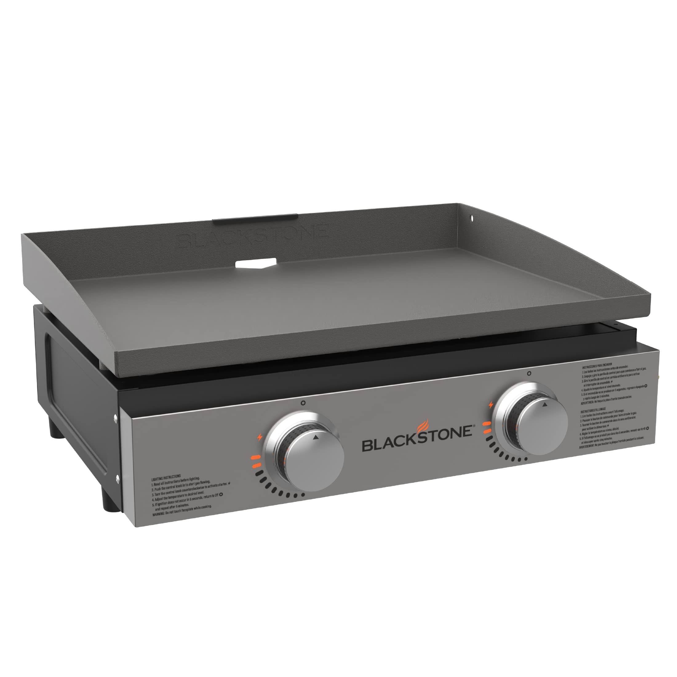 95e118f115c47a2213ce356df0ace569e31d39c7ca4d0ef5459b10cba07e6ef0.jpg Blackstone 22 in. W Steel Nonstick Surface Tabletop Griddle - Image 1