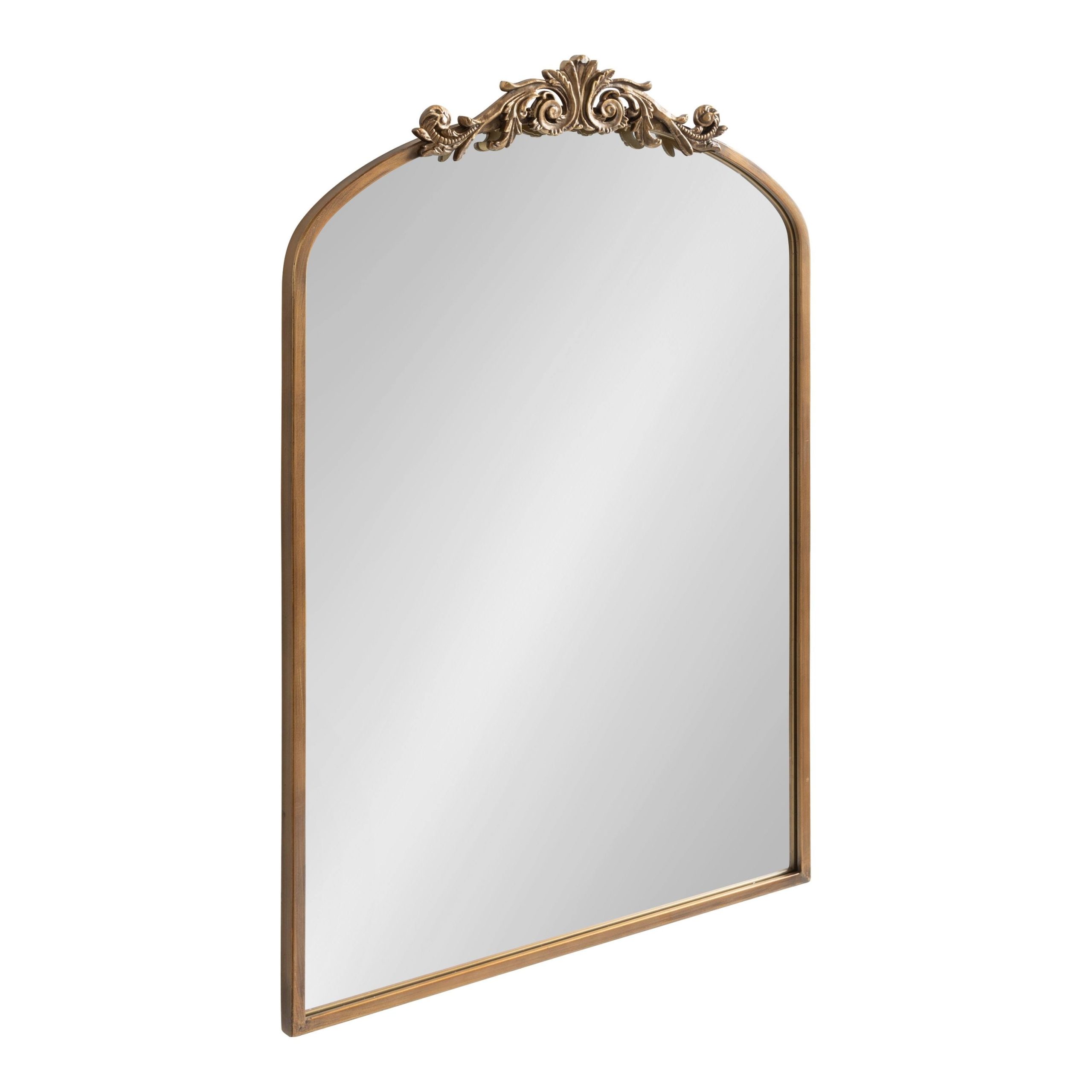95e7fecd6017d44a2554ac4cf323727407da0bef7759974b8a0bb2fc90d3c1b5.jpg Kate and Laurel Arendahl Traditional Baroque Arch Wall Mirror - 36", Gold - Image 1