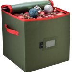 Christmas Ornament Storage - Stores Up to 64 Holiday Ornaments, Adjustable with