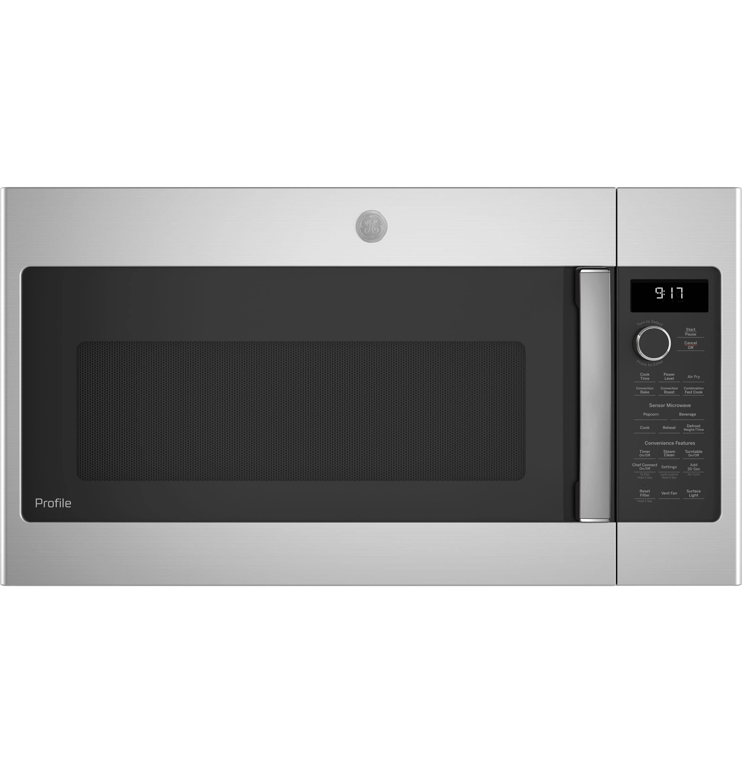 962c0de2093347450ce4d43593fd8f323e7474b8a9e3577976f22dd68c4219cc.jpg GE Profile 1.7 Cu. ft. Convection Over-The-Range Microwave Oven Stainless Steel - Image 1