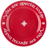 Waechtersbach You Are Special Today Plate Red