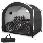 Tangkula Outdoor Portable Bicycle Storage Shelter Tent for 5 Bikes with 210D Oxford Fabric