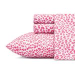 Betsey Johnson Betseys Leopard Pink Queen Sheet Set