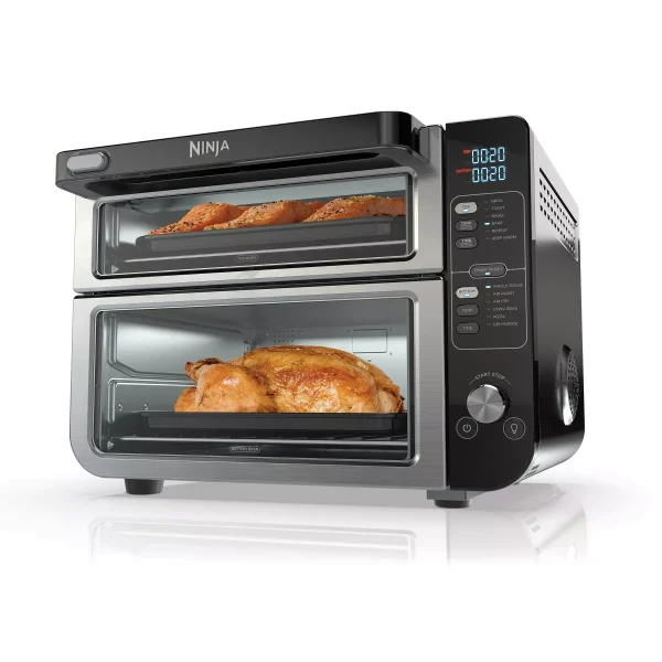 12-in-1 Double Oven with FlexDoor. FlavorSeal Smart Finish. Rapid Top Oven. Convection and Air Fry Bottom Oven DCT401