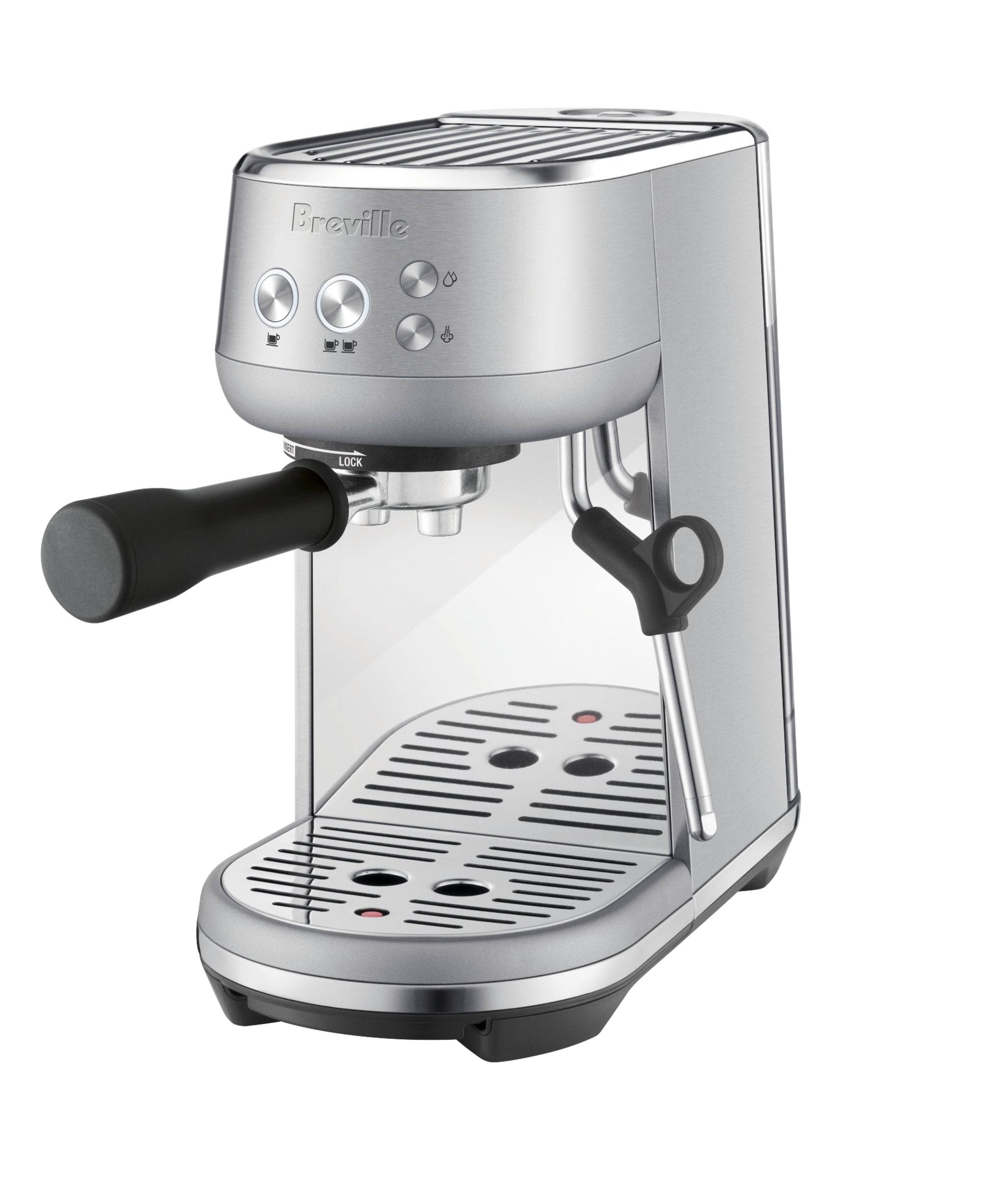 96f21d3feb75877f89ef4ded3f717082fe6a1e8b94fbc9a3bbae04b828643b1e.jpg Breville Bambino Espresso Machine ,Stainless - Image 1