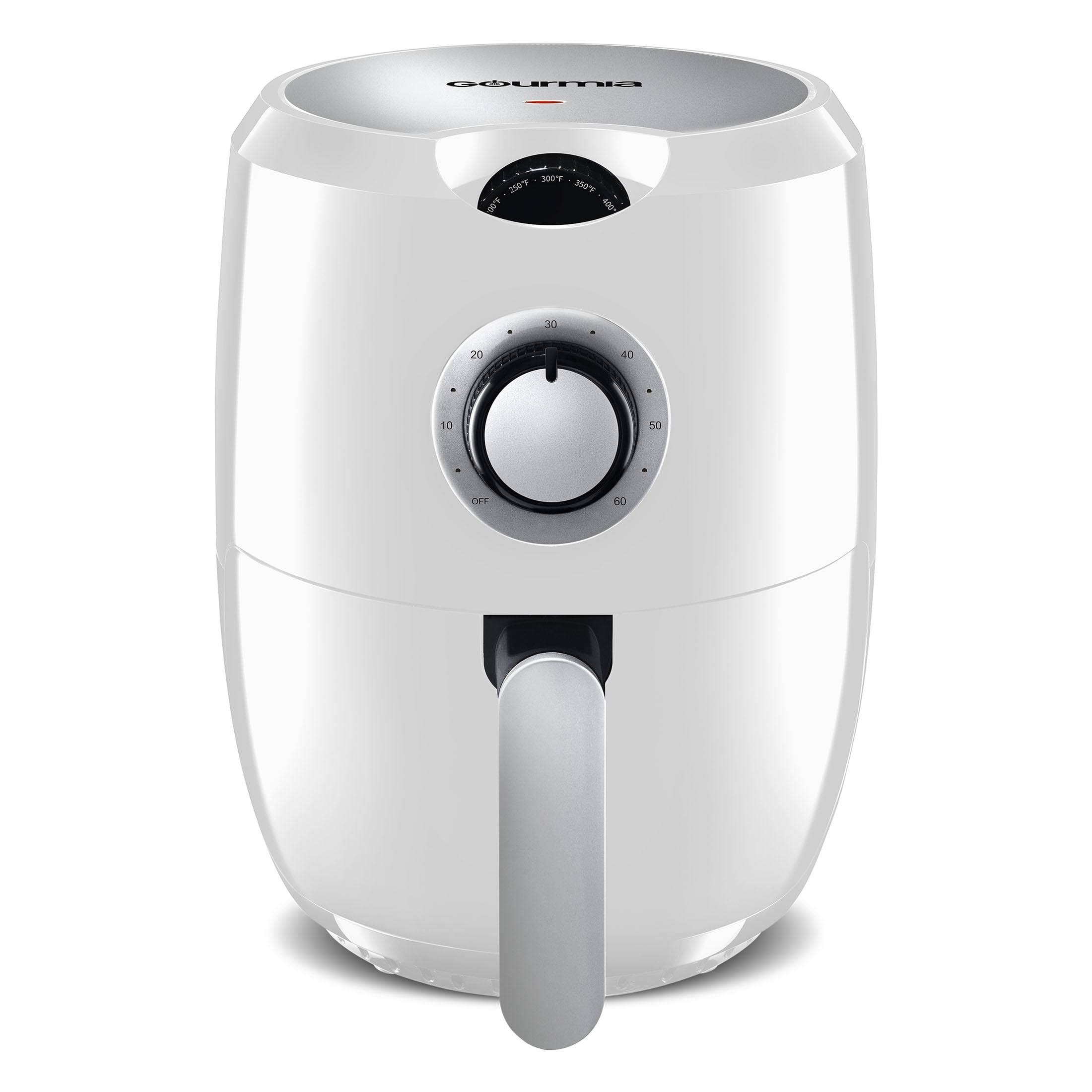 970ef7f21572795f3c3ad82a97c579f450290f92de0fb00dd72a2870618133df.jpg Gourmia Air Fryer with Dishwasher Safe Basket - White - 2.2 qt - Image 1