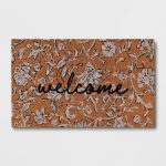 1'6"x2'6" Dune Floral Welcome Outdoor Doormat - Threshold