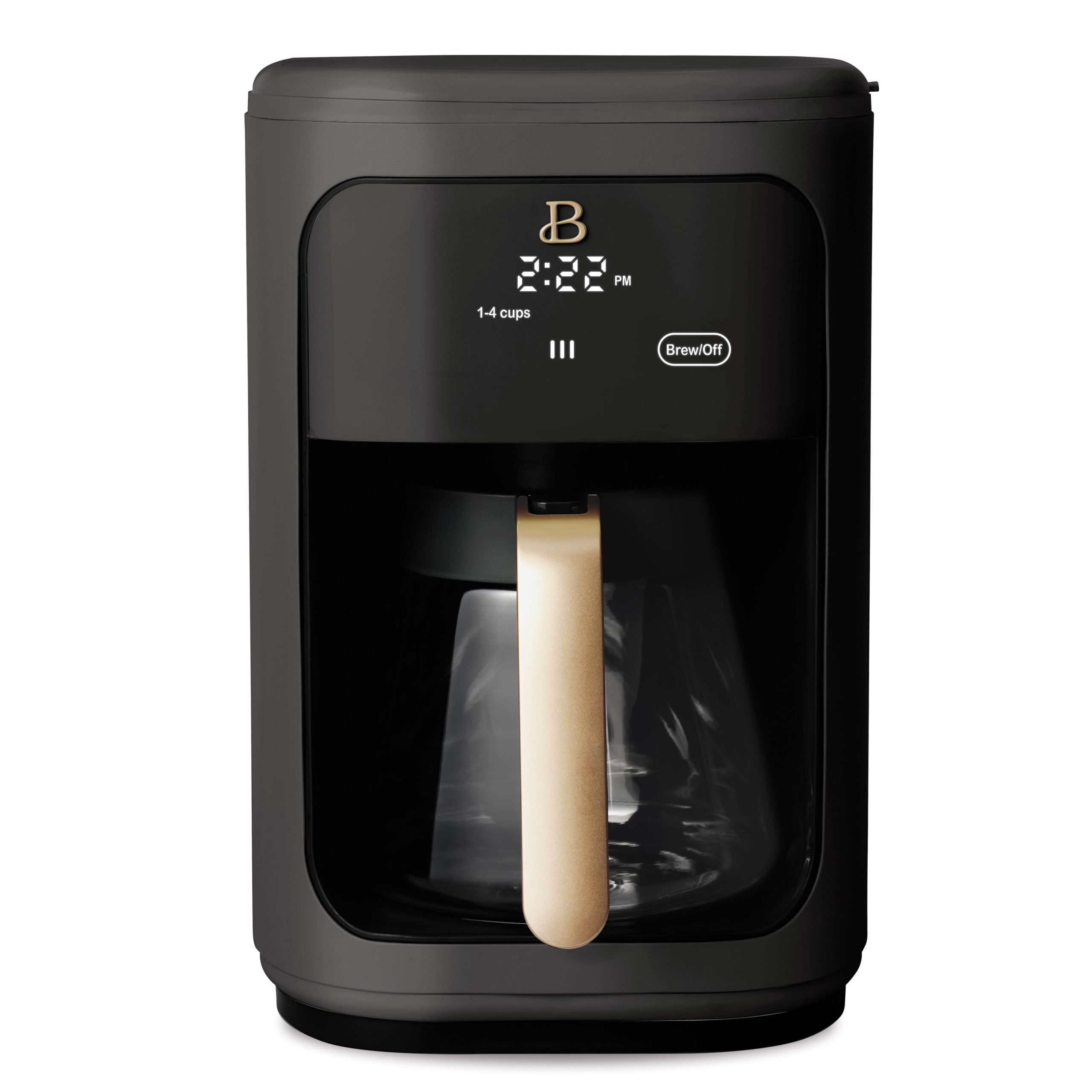 978e4e5d03291b87acd0f90594db7a04688dbdfb2e0250290aa3063c6d005e7a.jpg Beautiful 14 Cup Programmable Touchscreen Coffee Maker, Black Sesame by Drew Barrymore - Image 1