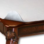 Violet Linen Premium Cushioned Heavy Duty Vinyl Textured Pattern, Vinyl Surface, Polyester Backing, Cream, 52" x 120" Table Pads