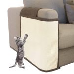 Oroonoko Cat Scratch Couch Protector with Natural Sisal for Protecting Couch Sofa Chair Furniture Brown Color