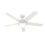 Hunter 51336 Aerodyne Fresh White LED 52" Ceiling Fan