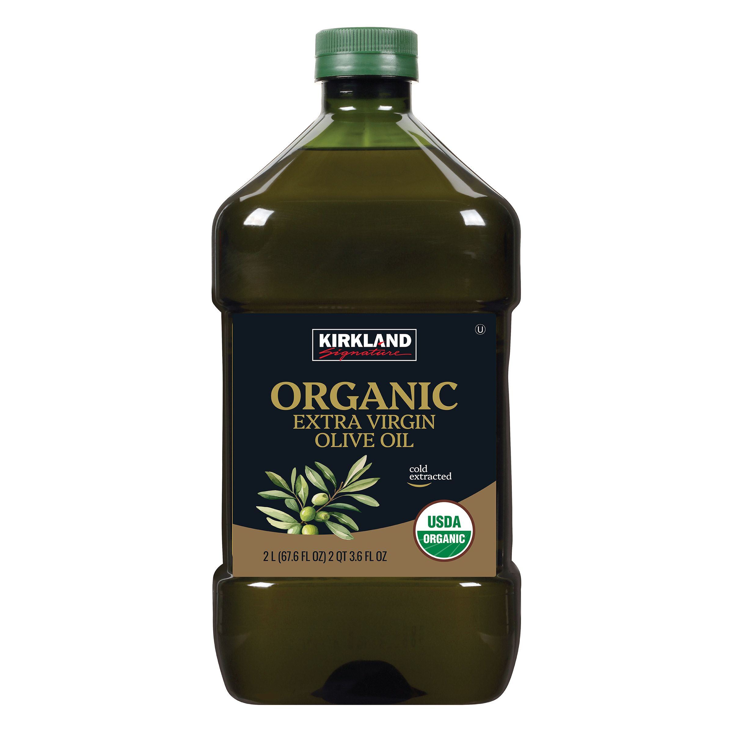 97d5609f9fd62c98208aa0180f7436e8455f67ebdc6cd5ac642b58580aace117.jpg Kirkland Signature, Organic Extra Virgin Olive Oil, 2 L - Image 1
