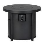 Style Selections 30-in W 50000-BTU Black Steel Propane Gas Fire Pit Table | SRGF21626X
