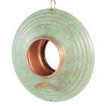 Good Directions BF116G Verde Fly-Thru Bird Feeder, Copper Accents, Multiple Perches