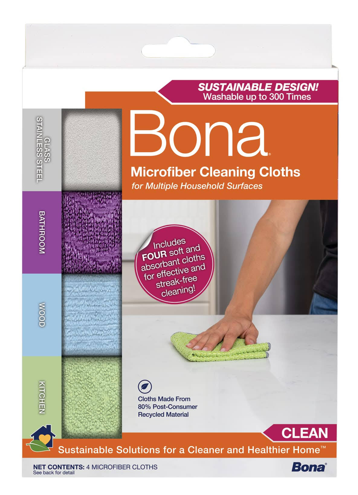 986d0757eba08dc7c8c06368ee335f65c0572a2ed1dfc2fc6b51ef204464b594.jpg Bona Microfiber Cleaning Cloths - Image 1