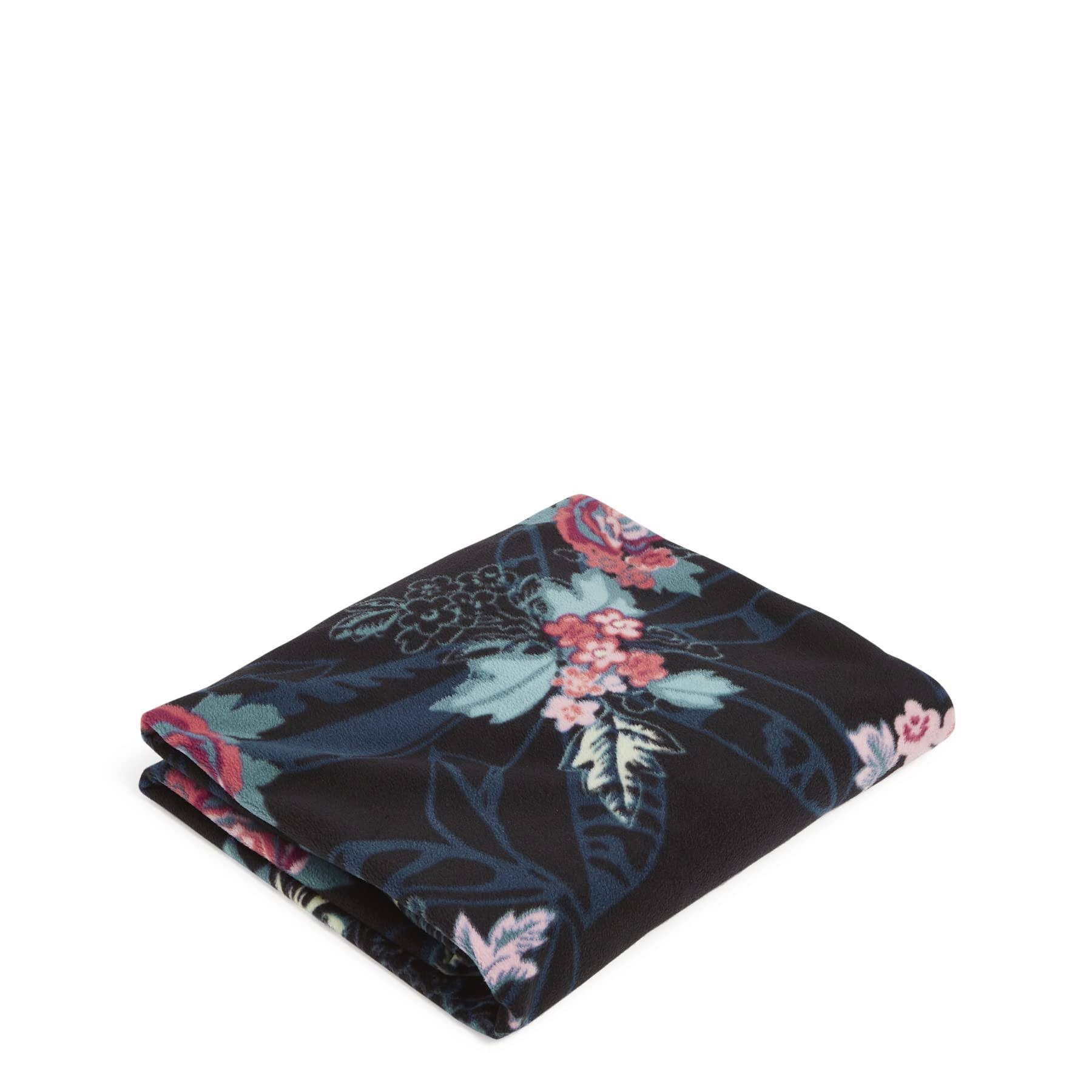 98fdc546cb060fb63d5ced8230a793a45f572115ad13fc92a7bc83dc7f45e3eb.jpg Vera Bradley Women's Fleece Packable Fleece Blanket Rose Foliage - Image 1