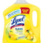 Lysol Multi-Surface Cleaner, Clean & Fresh, Sparkling Lemon & Sunflower Essence Scent, Value Size - 90 fl oz