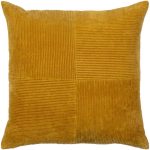 Marissa Quarters Pillow Cover Throw Joss & Main Color: Mustard, Size: 20" x 20"