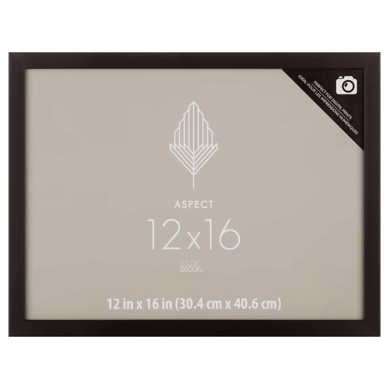 995275d55351301e267f6723c8f3a2c9517e3cbb387ca12c52a17936455652fd.jpg Studio Decor Aspect 12" x 16" Black Narrow Frame - Each - Image 1