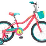 18-in. Breeze Girls Kids Bike with Basket. Pink