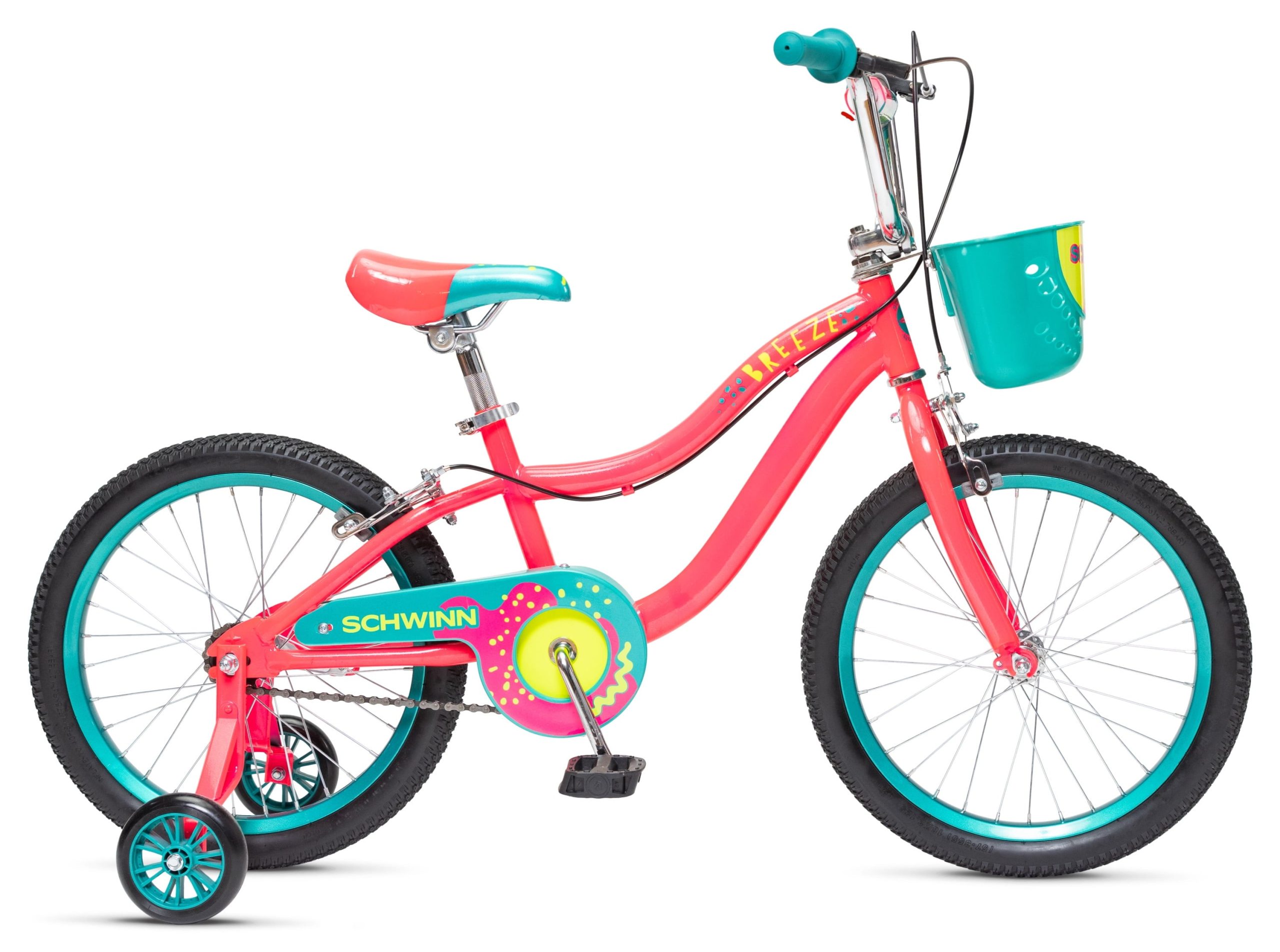 995e74f516f65470a4bf405a09ad8a0ddad0f146fe83b44eb3a8d9f3ed859ea6.jpg 18-in. Breeze Girls Kids Bike with Basket. Pink - Image 1