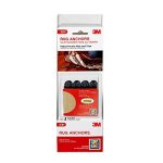 3M Tekk Protection Anchor Rug System, Black, 4-Pack