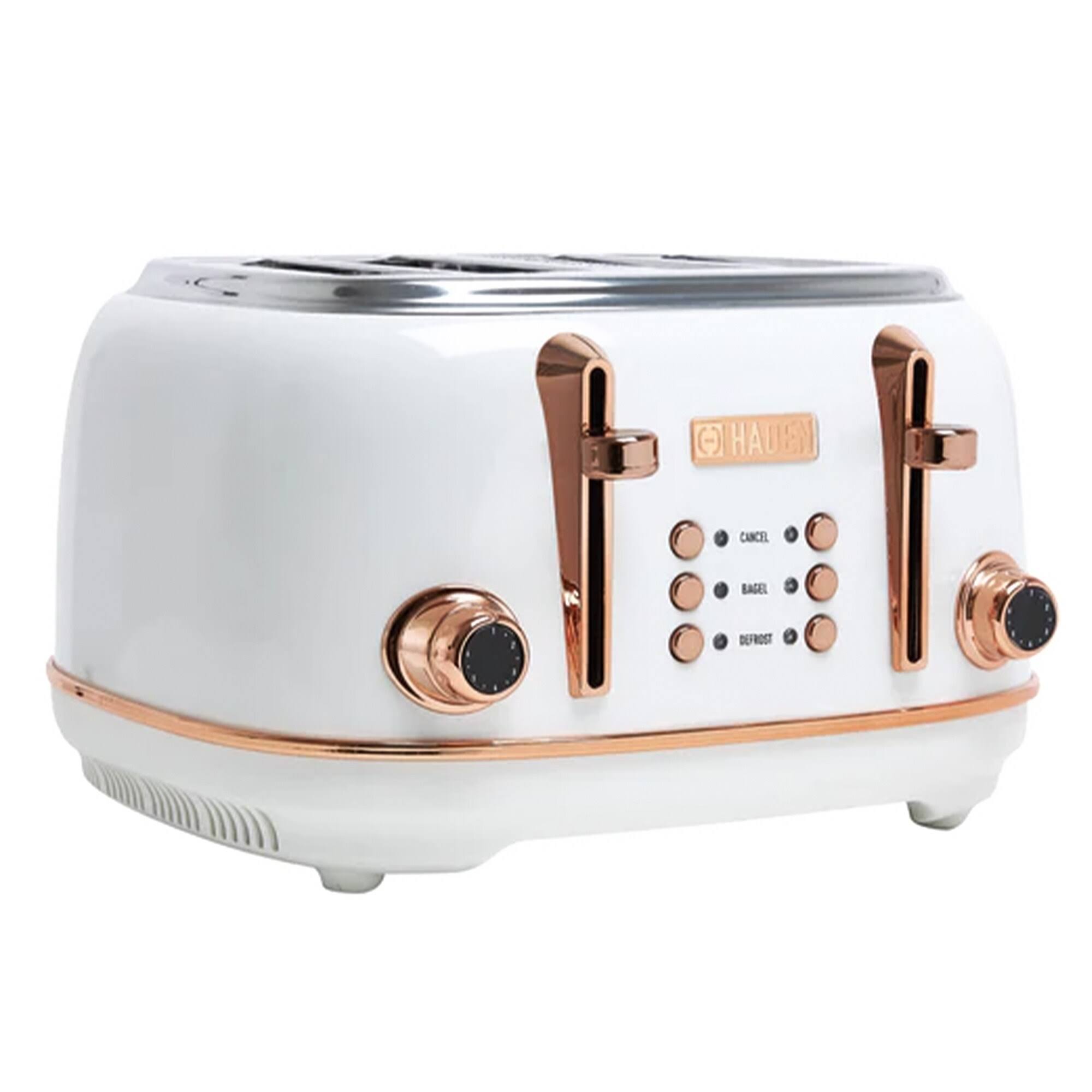 996c665ae7958d4cb93740f5a01c0c5f535079b1a99df31a034e46ddb5e69554.jpg Haden - Heritage 4 Slice Toaster - Ivory/Copper - Image 1