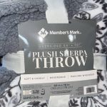 Member's Mark 60" x 70" Oversized Plush Sherpa Throw Blanket (Madeline Medallion)