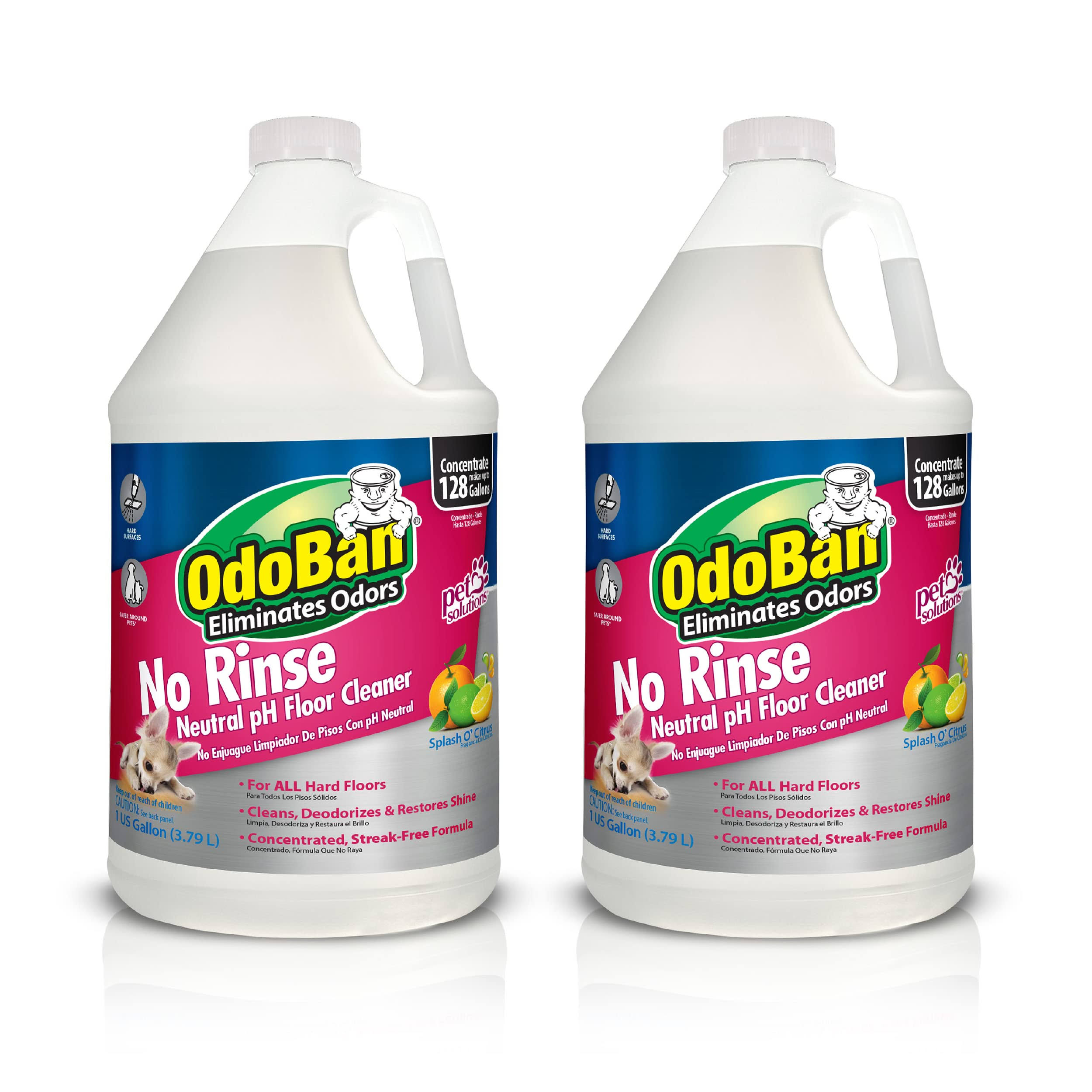 99bdcb1a0796281a1ff06d5f7224c1ae2b60d736ad1271e1ce272f7313e6d7a5.jpg OdoBan Pet Solutions No Rinse Neutral PH Floor Cleaner Concentrate, 2 Gallons - Image 1