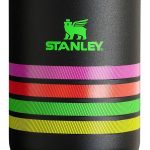 Stanley Dining | Neon Multi Mesh Stripe Stanley 30oz Flip Straw Tumbler | Color: Black/Pink | Size: Os | Pm-63850266's Closet